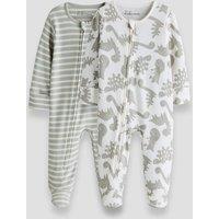 The Very Collection 2 Pack Dinosaur Sleepsuit (Newborn - 24 Months)