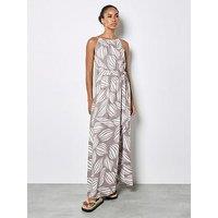 Apricot Ovrsizd Shells High Nck Maxi Drs