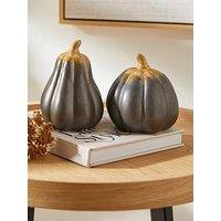 Heaven Sends Set Of 2 & Porcelain Squash Autumn Decorations