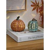 Heaven Sends Green/Orange Led Ceramic Squash Set2