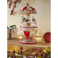 Heaven Sends Egg Shaped Merry Go Round Christmas Decoration