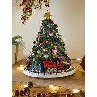 Heaven Sends Musical Christmas Tree With Train - 15 Cm