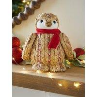Heaven Sends Basket Weave Penguin Christmas Decoration