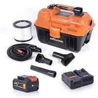 Evolution 18V Ext Cordless Wet/Dry Vac, Charger, 4Ah Battery