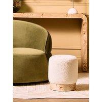 Mota Boucle Round Stool
