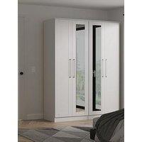 Swift Tabitha 4 Door Wardrobe With Mirror Ready Assembled