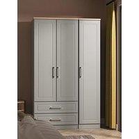 Swift Regent 3 Door 2 Drawer Wardrobe Ready Assembled