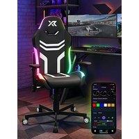 X Rocker Agility Compact Rgb Office Gaming Chair With App Control Led- Black
