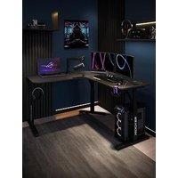 X Rocker Cougar Corner Height Adjustable Gaming Desk With Mousepad