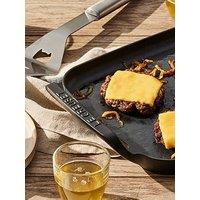 Le Creuset Cast Iron Bbq Rectangular Griddle 40Cm Satin Black