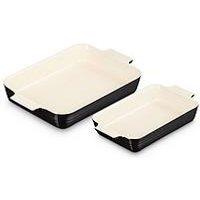 Le Creuset Set Of 2 Classic Rect Dishes 25Cm And 32 Cm