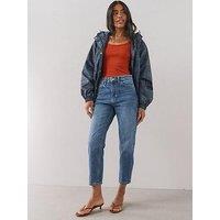 The Very Collection High Waist Mom Jeans - Dark Wash