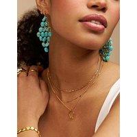 Orelia Metal Shell Stretch Bracelet