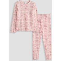 The Very Collection Girls Disney Princess Ribbed Pyjamas - Pink