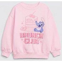 The Very Collection Disney Lilo & Stitch Brunch Club Sweat - Pink