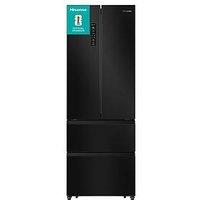 Hisense Pureflat Slim Rf632N4Afc1 Total No Frost American Fridge Freezer - Black / Stainless Steel - C Rated
