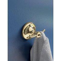 Croydex Flexi-Fix Grosvenor Gold Double Robe Hook
