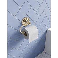 Croydex Flexi-Fix Grosvenor Gold Toilet Roll Holder