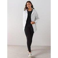 The Very Collection Womens Relaxed Zip Up Hoodie - Grey