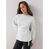 The Very Collection Buckle Waist Sweatshirt - Grey