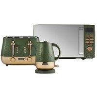Morphy Richards Cassini Kettle, Toaster, Microwave Olivine