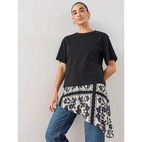 The Very Collection Woven Hem T-Shirt