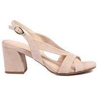 Jones Bootmaker Geneve Block Heel Sandal - Taupe