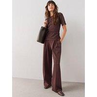 The Very Collection Pleat Wide Leg Trouser