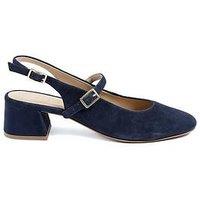 Jones Bootmaker Yamila Block Heel Mary Jane - Navy