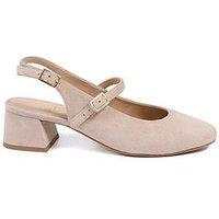 Jones Bootmaker Yamila Block Heel Mary Jane - Beige