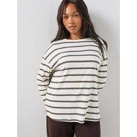The Very Collection Curve Stripe Long Sleeve T-Shirt