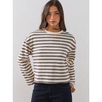 The Very Collection Womens Textured Stripe Long Sleeve Top