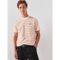 Lacoste Classic Fit Striped Cotton T-Shirt