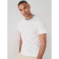 Lacoste Regular Fit Tipped Pique T-Shirt - White