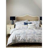 Laura Ashley Braysmith Toile Oxford Pillowcase Pair 50X75Cm Chambray Blue