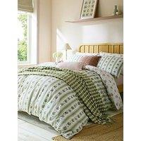 Laura Ashley Pensham Stripe Quilt Set Pink