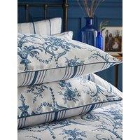 Laura Ashley Tuileries Standard Pillowcase Pair 50Cm X 75Cm Midnight
