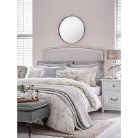 Laura Ashley Pussy Willow 100% Cotton Quilt Set Dove Grey