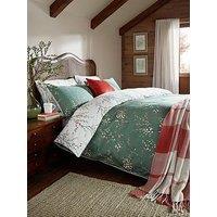 Laura Ashley Pussy Willow Stanadard Pillowcase Pair 50Cm X 75Cm Fern Green