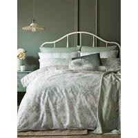 Laura Ashley Tuileries Standard Pillowcase Pair 50Cm X 75Cm Sage