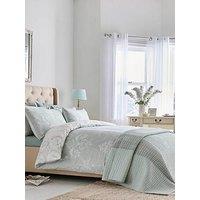 Laura Ashley Josette 100% Cotton Quilt Set Duck Egg