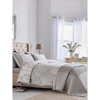 Laura Ashley Lajosette Quilt Set Dove Grey