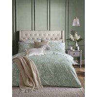 Laura Ashley Lloyd 100% Cotton Standard Pillowcase Pair 50X75Cm Sage