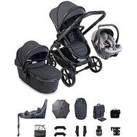 Icandy Peach 8 Travel System With Storm Grey Cocoon 360 - Grey