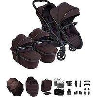 Icandy Peach 8 Twin Complete Pushchair Editions Bundle - Coffee Bean