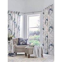 Laura Ashley Belvedere Eyelet Curtains Midnight