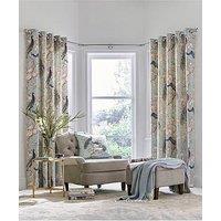 Laura Ashley Belvedere Eyelet Curtains Duck Egg