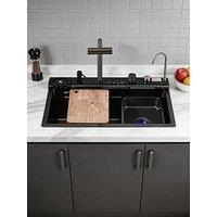 Living And Home Drop In Kitchen Sink With Pull-Out Faucet