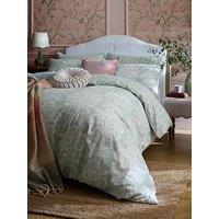 Laura Ashley Tatton 100% Cotton Quilt Set Duck Egg Green