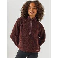 Berghaus Womens Bamburgh Loft Half Zip Funnel Neck Fleece - Purple